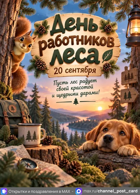 Открытка «День работников леса»