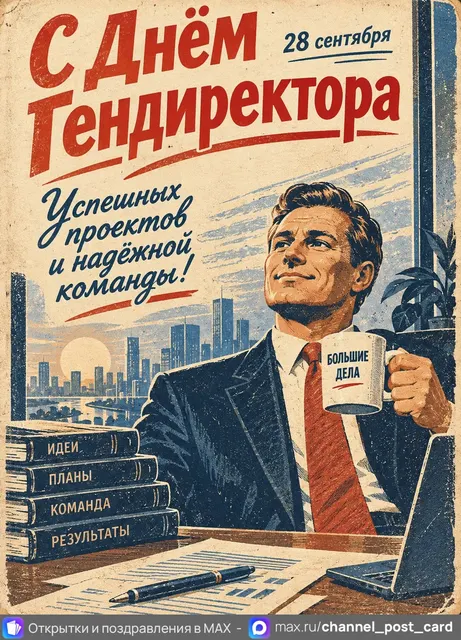 С Днём Гендиректора — открытка «День генерального директора»