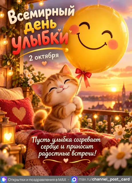 С Днем Улыбки — открытка «Всемирный день улыбки»