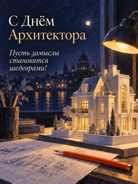 С Днем архитектора — открытка «День архитектора»