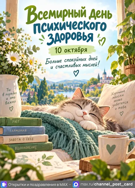Открытка «Всемирный день психического здоровья»