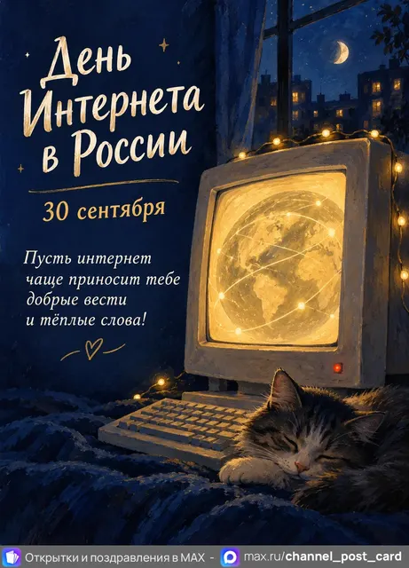 Открытка «День Интернета в России»