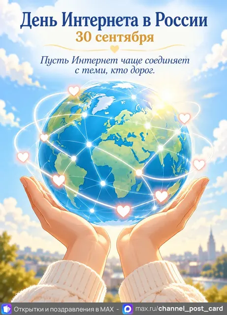 Открытка «День Интернета в России»