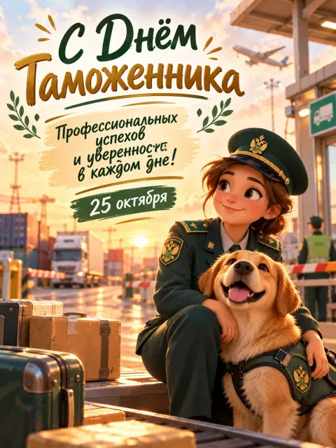 С Днём Таможенника — открытка «День таможенника»