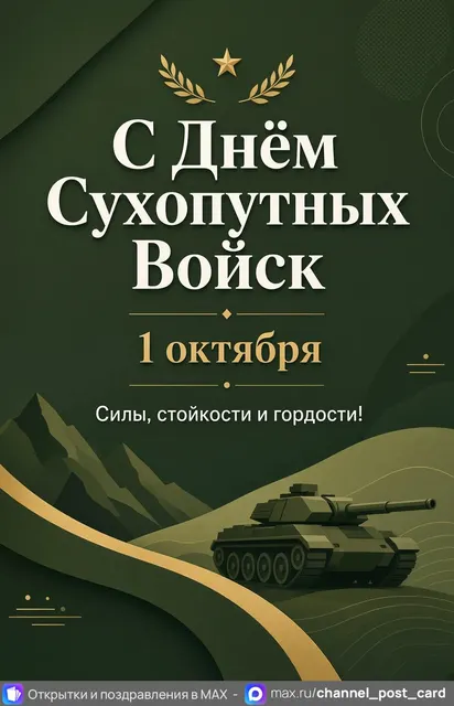 С Днём Сухопутных Войск — открытка «День Сухопутных войск»