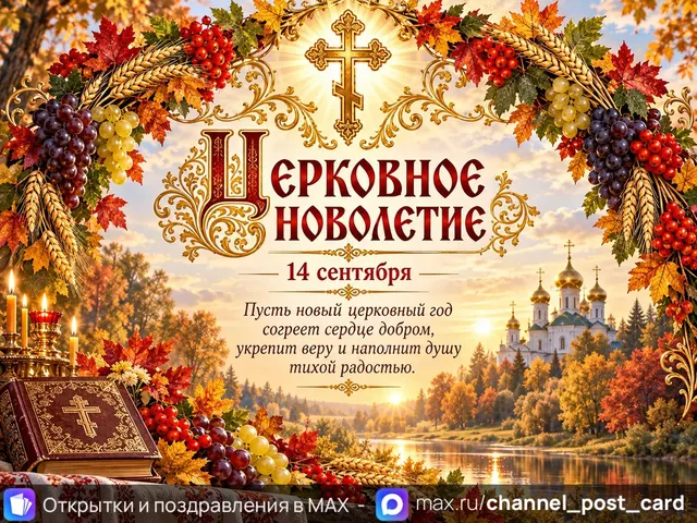 Открытка «С Церковным Новолетием»
