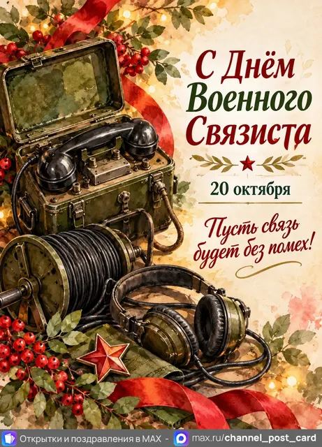 С Днём Военного Связиста — открытка «День военного связиста»