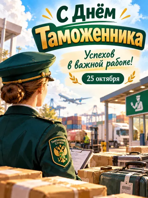 С Днём Таможенника — открытка «День таможенника»