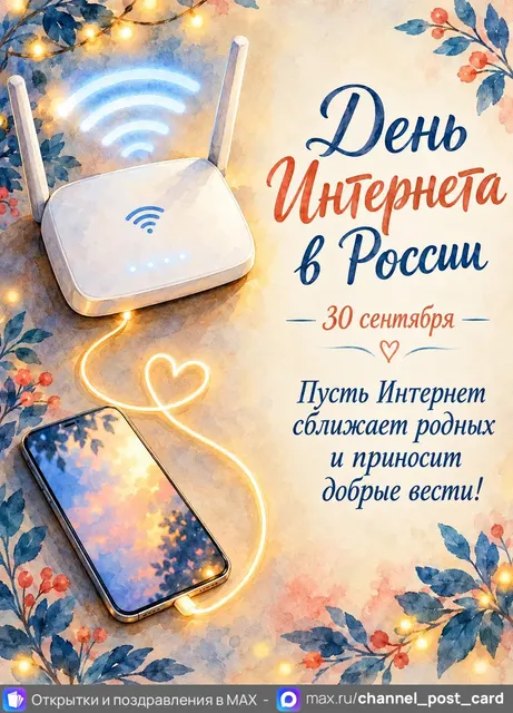 Открытка «День Интернета в России»