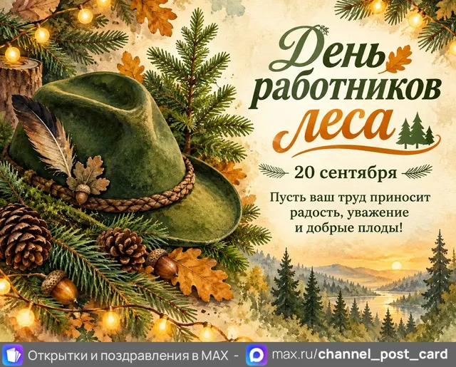 Открытка «День работников леса»