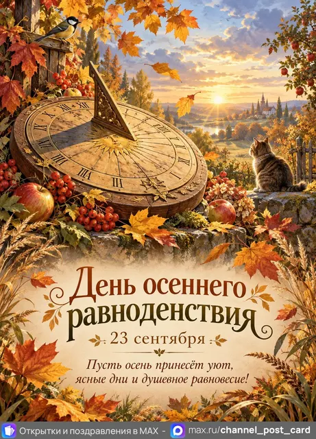 Открытка «С Днём осеннего равноденствия»
