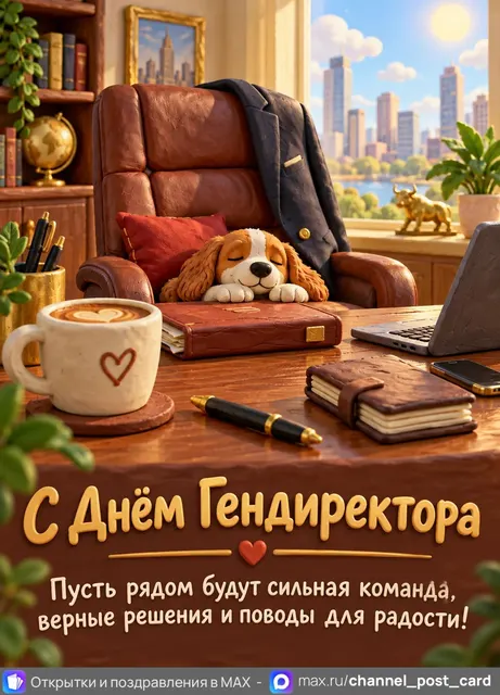 С Днём Гендиректора — открытка «День генерального директора»
