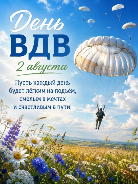 Открытка «День ВДВ»