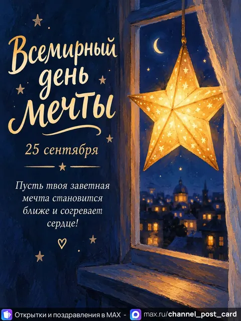 Открытка «Всемирный день мечты»