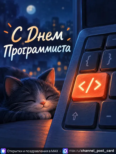 С Днем программиста — открытка «День программиста»