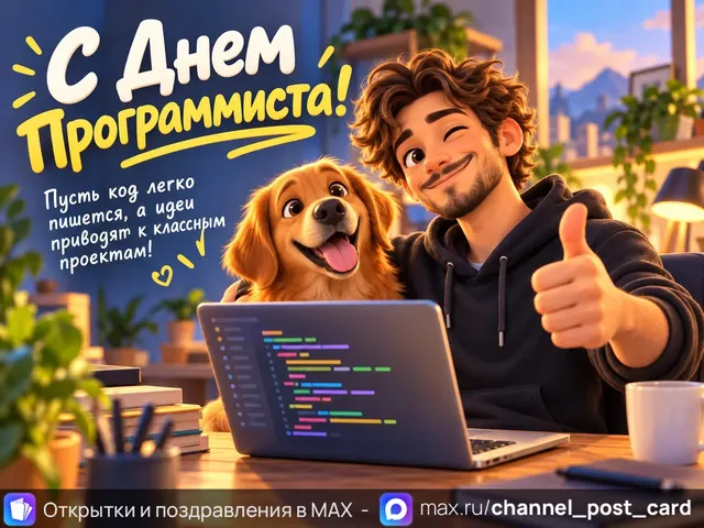 С Днем Программиста — открытка «День программиста»