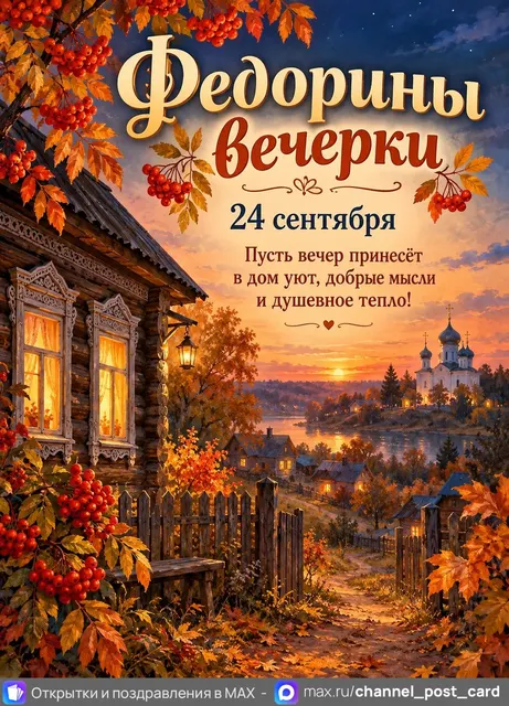 Открытка «Федорины вечерки»