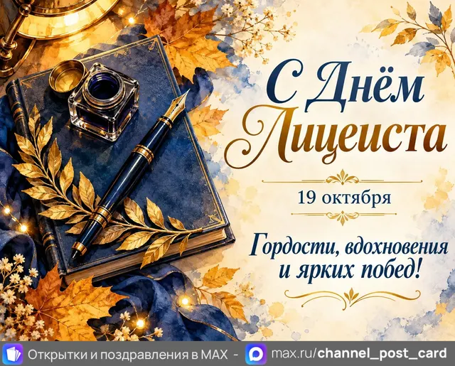С Днём Лицеиста — открытка «День лицеиста»