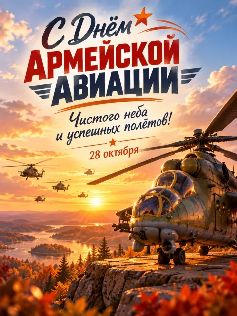 С Днём Армейской Авиации — открытка «День армейской авиации»
