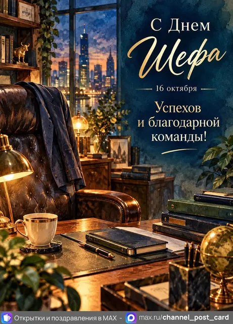 С Днем Шефа — открытка «День шефа»