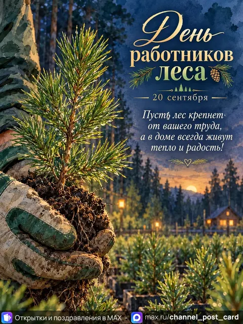 Открытка «День работников леса»