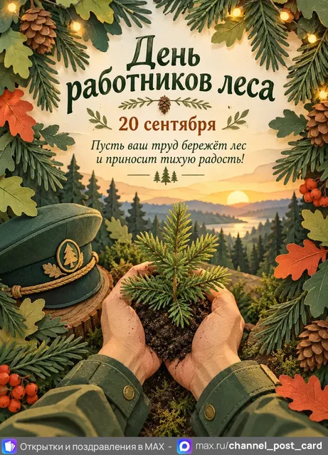 Открытки «День работников леса»