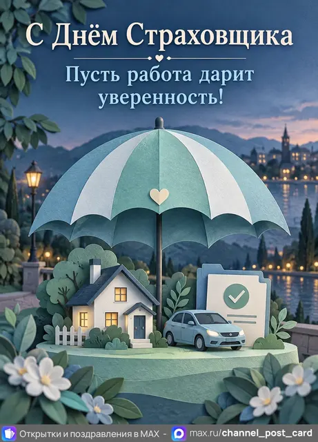 С Днём Страховщика — открытка «День страховщика»