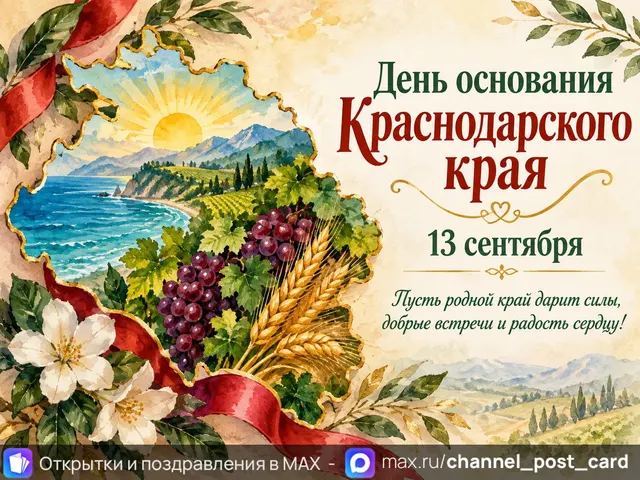 Открытка «День Краснодарского Края»