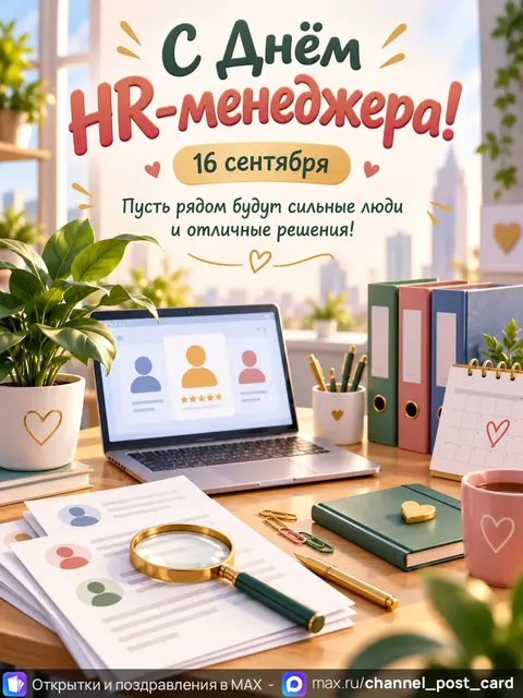 Открытка «HR-менеджер»