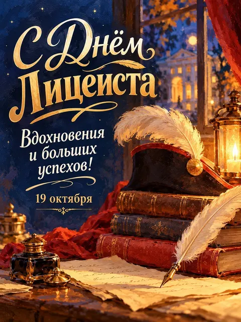 С Днем Лицеиста — открытка «День лицеиста»