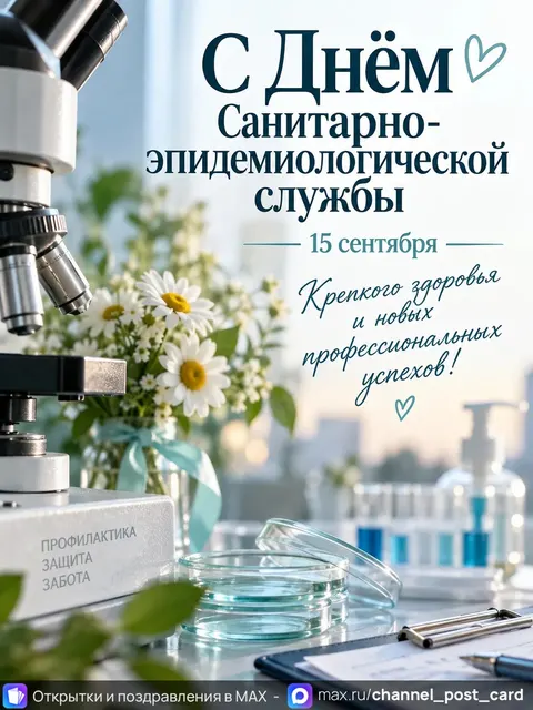 Открытки «День санитарно-эпидемиологической службы»