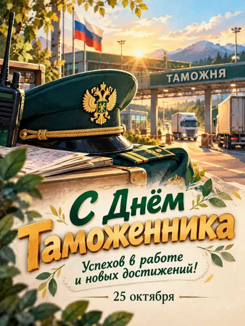 С Днём Таможенника — открытка «День таможенника»
