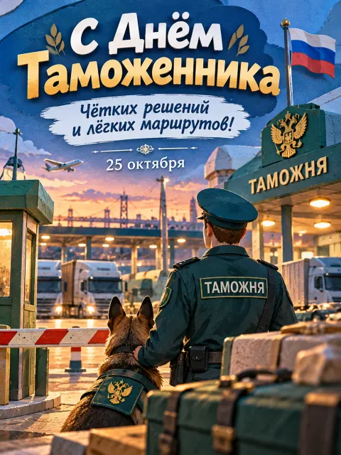 С Днём Таможенника — открытка «День таможенника»