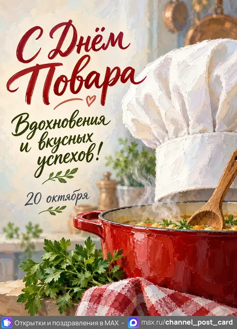 С Днём Повара — открытка «День повара»