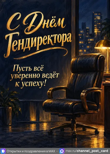 С Днём Гендиректора — открытка «День генерального директора»