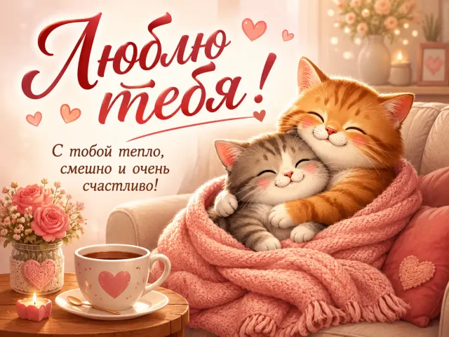 Открытка «Люблю тебя»