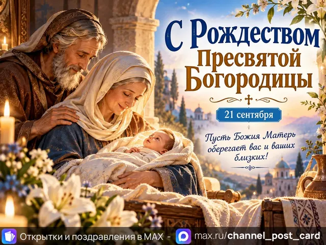 С Рождеством Пресвятой Богородицы — открытка «Рождество Богородицы»