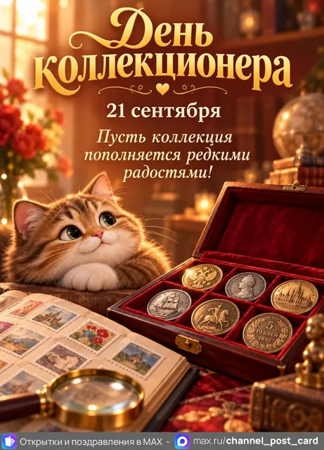 Открытка «День коллекционера»