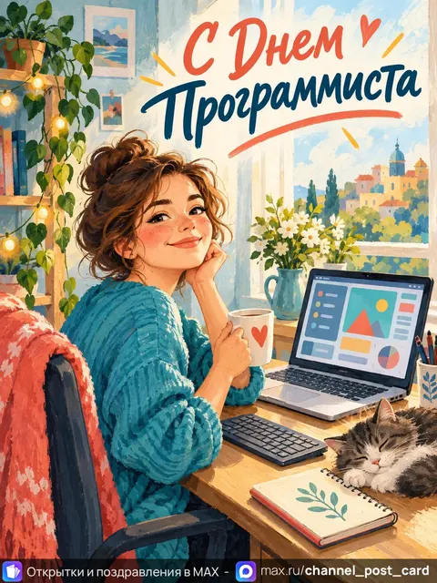С Днем Программиста — открытка «День программиста»