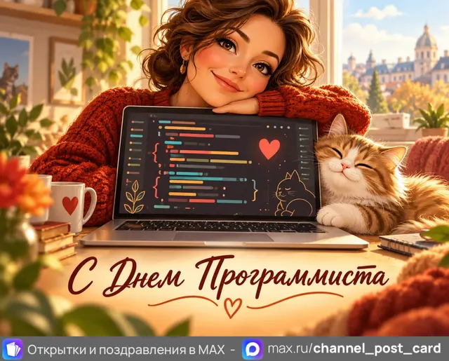 С Днем Программиста — открытка «День программиста»