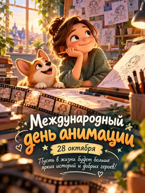 С Днём Анимации — открытка «Международный день анимации»