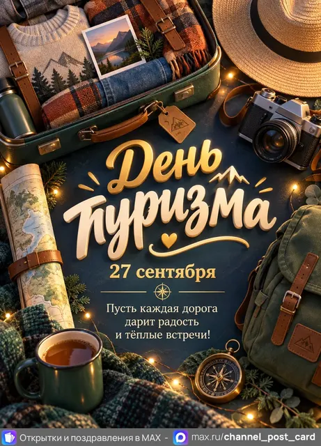 С Днём Туризма — открытка «День туризма»