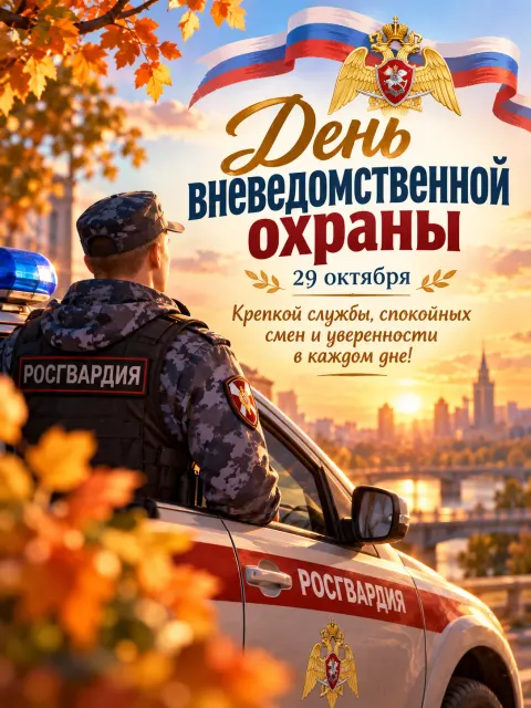 С Днем Вневедомственной Охраны — открытка «День вневедомственной охраны»