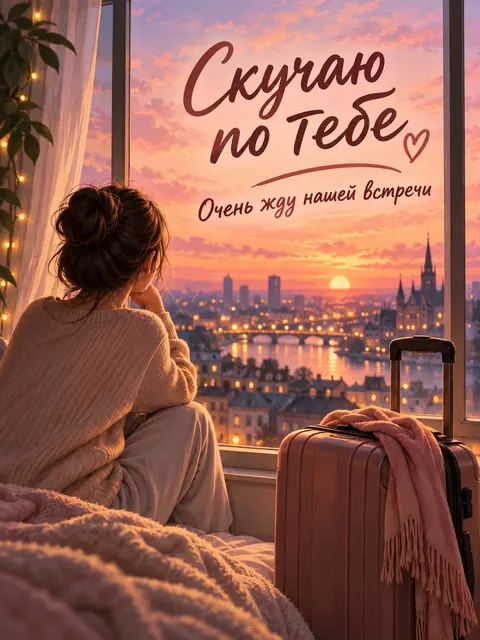Открытка «Скучаю»