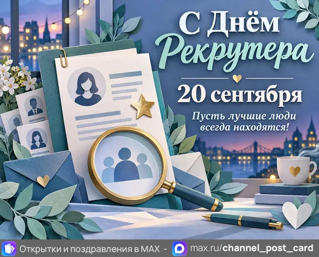 Открытка «С Днём Рекрутера»