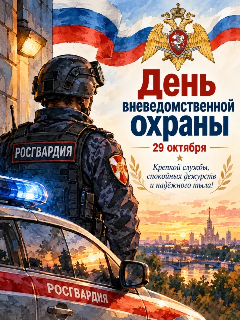 С Днем Вневедомственной Охраны — открытка «День вневедомственной охраны»