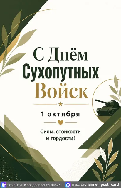 С Днём Сухопутных Войск — открытка «День Сухопутных войск»