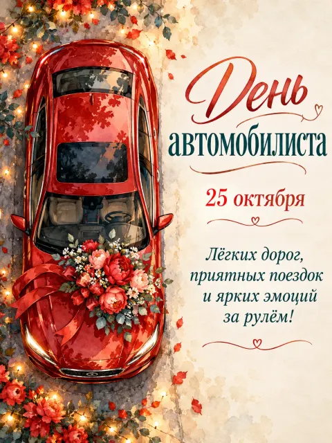 С Днем Автомобилиста — открытка «День автомобилиста»