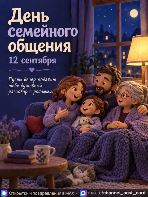 Открытка «С Днем Семейного общения»