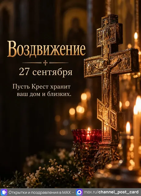 Воздвижение креста Господня — открытка «Воздвижение»